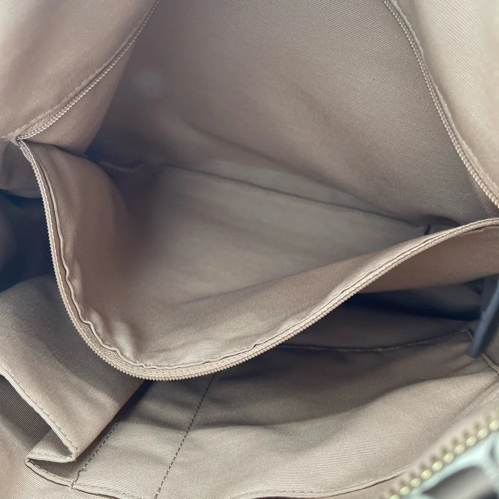 Coach Signature Brown and Teal Tote - Picture 12 of 17